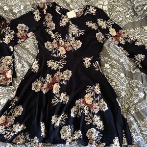 Large floral dress